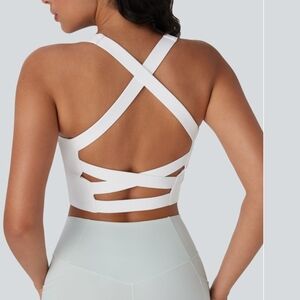 HALARA White Activewear Top